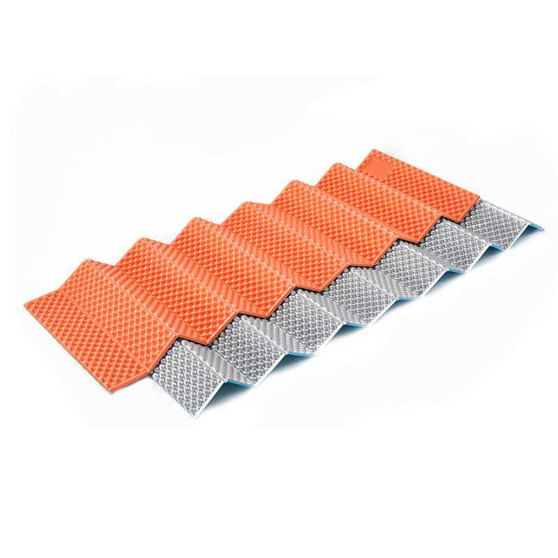 Factory Direct Sales Aluminum Coated Double Egg Slot Moisture Proof Pad Folding Nap Mat Egg Nest Mat Outdoor Brushed Moisture-Proof Mat Moisture Proof Pad