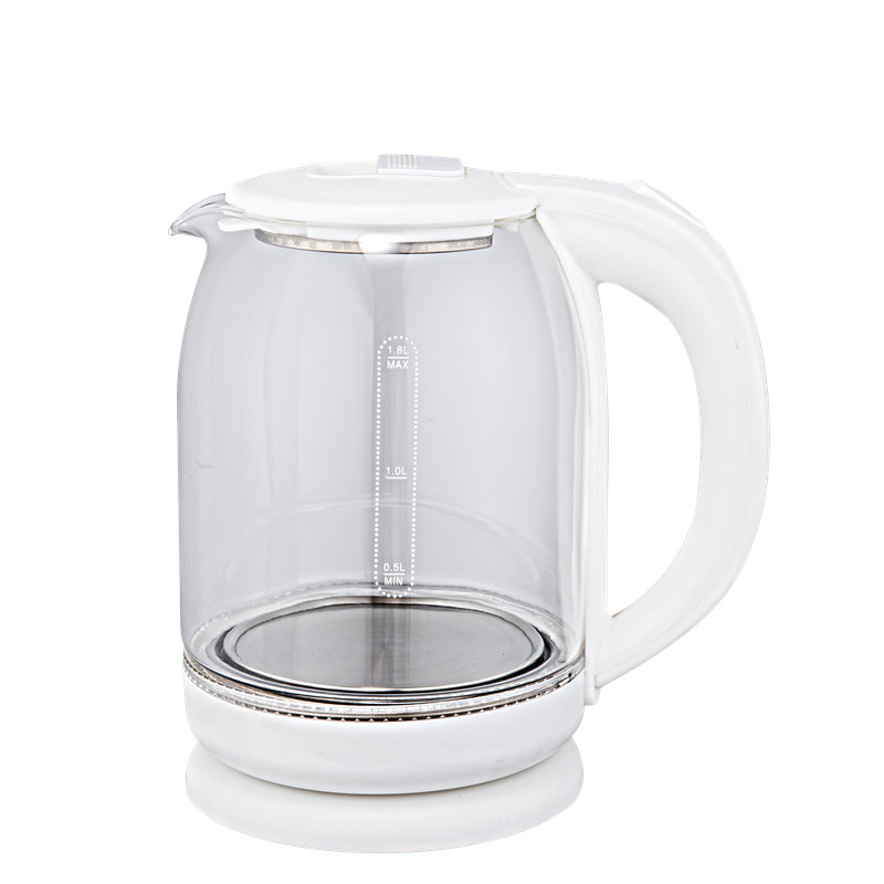 Foreign Trade Cross-Border Borosilicate Glass 1.8l5l Stainless Steel Purple LED Light Lianjiang Fast Electric Kettle Factory