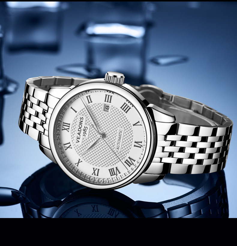 2021新款威顿手表 男士防水新款机械表全自动透底男表牌国产腕表