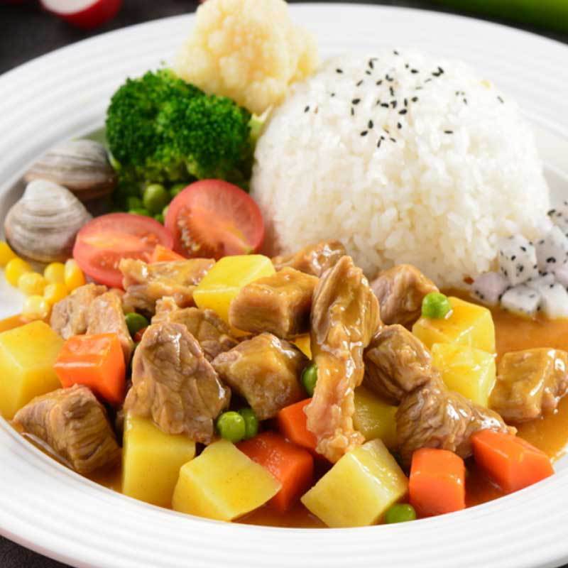 水妈妈黄咖喱酱泰国进口加热即食拌饭泰式黄咖喱鸡块咖喱饭嘎哩酱