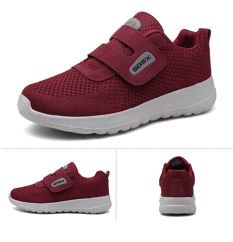 时尚老人鞋女60岁防滑春秋休闲运动健步奶奶软底妈妈鞋中老年鞋子