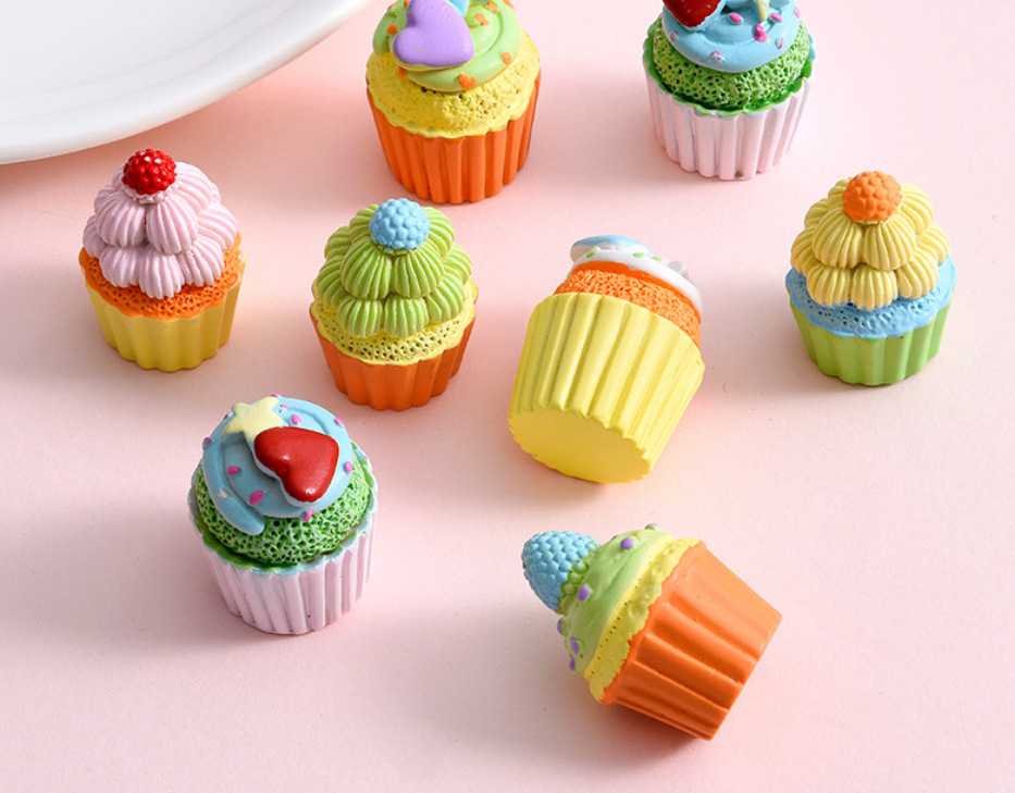 Simulation Candy Toy Resin Cupcake