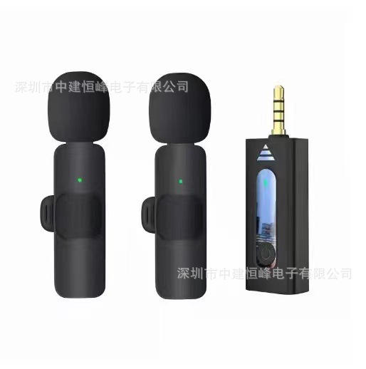 K35 Wireless Collar Clip Microphone Adapter Speaker Bee 3.5-Hole Intelligent Noise Reduction Plug-and-Play Headset Monitor