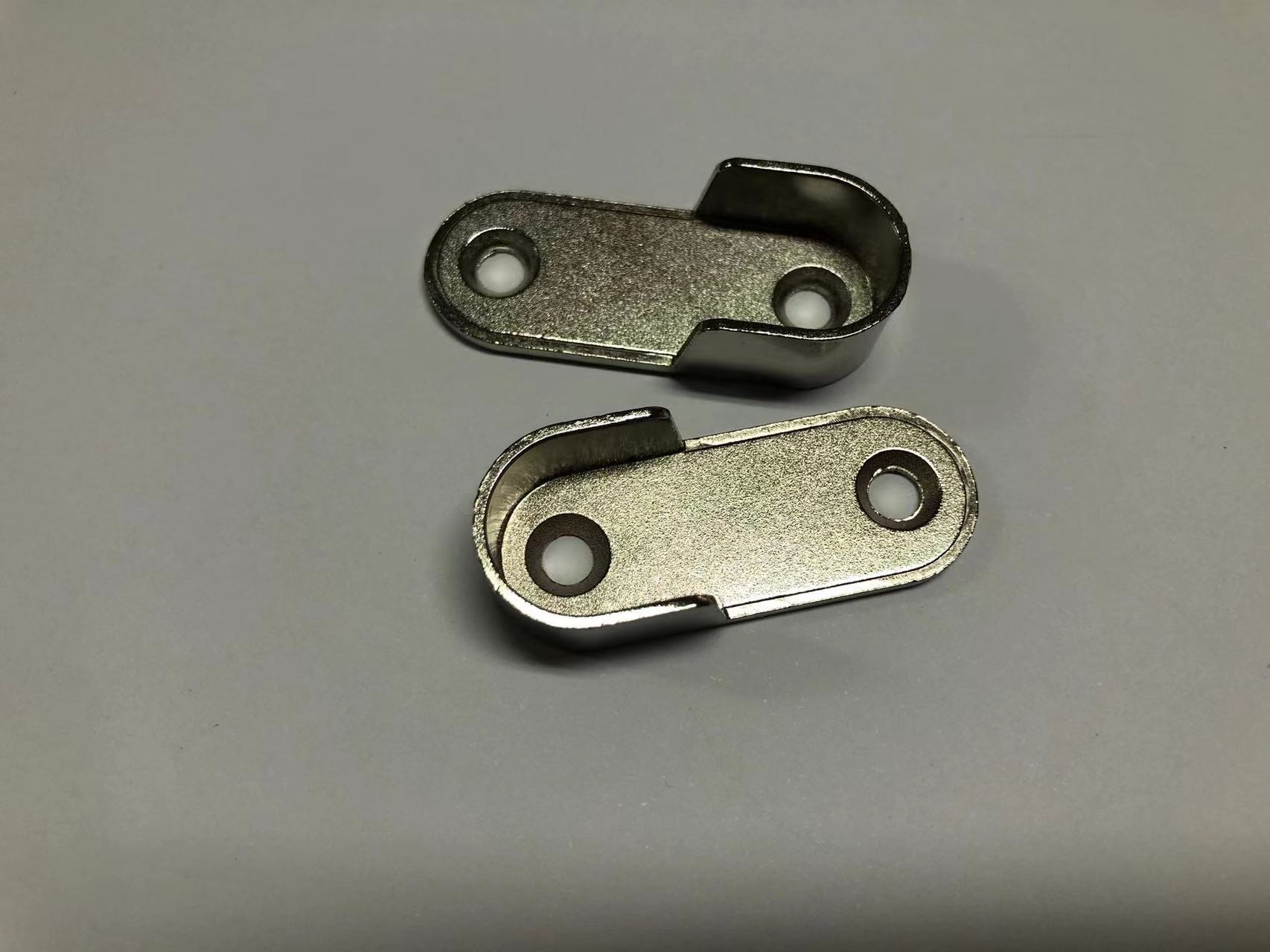 厂家直销锌合金加厚挂衣杆衣管托 挂衣扁管托 衣管座 椭圆衣通托