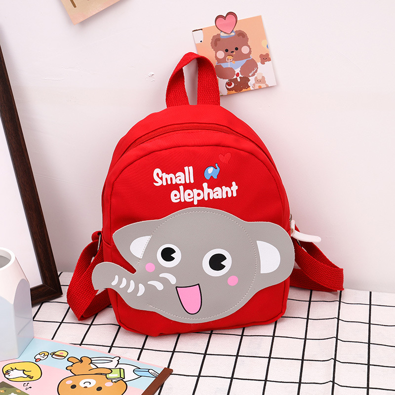 2022 New Cute Children's Bag Boys and Girls Baby Schoolbag Small Elephant Western Style Backpack Kindergarten Preschool