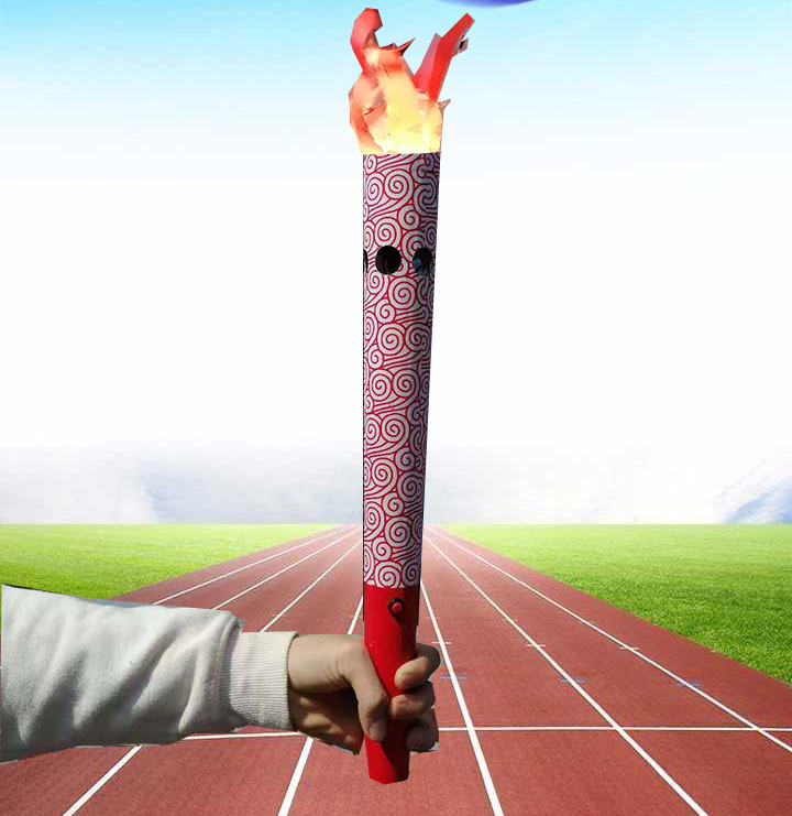 火炬火炬运动会表演传递电子火把出场假火舞台点火火盆仪式