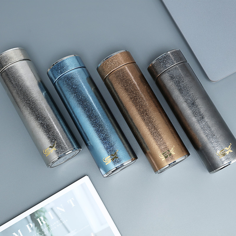 sx纯钛保温杯男女高档商务礼品钛杯泡茶养生车载茶水分离杯批发