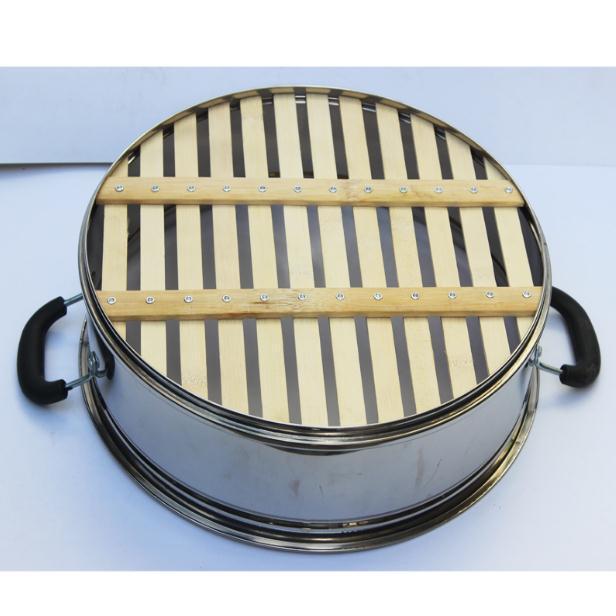 蒸屉家用厨房不锈钢蒸笼竹底蒸格蒸篦蒸锅多用锅蒸屉蒸馒头篦子