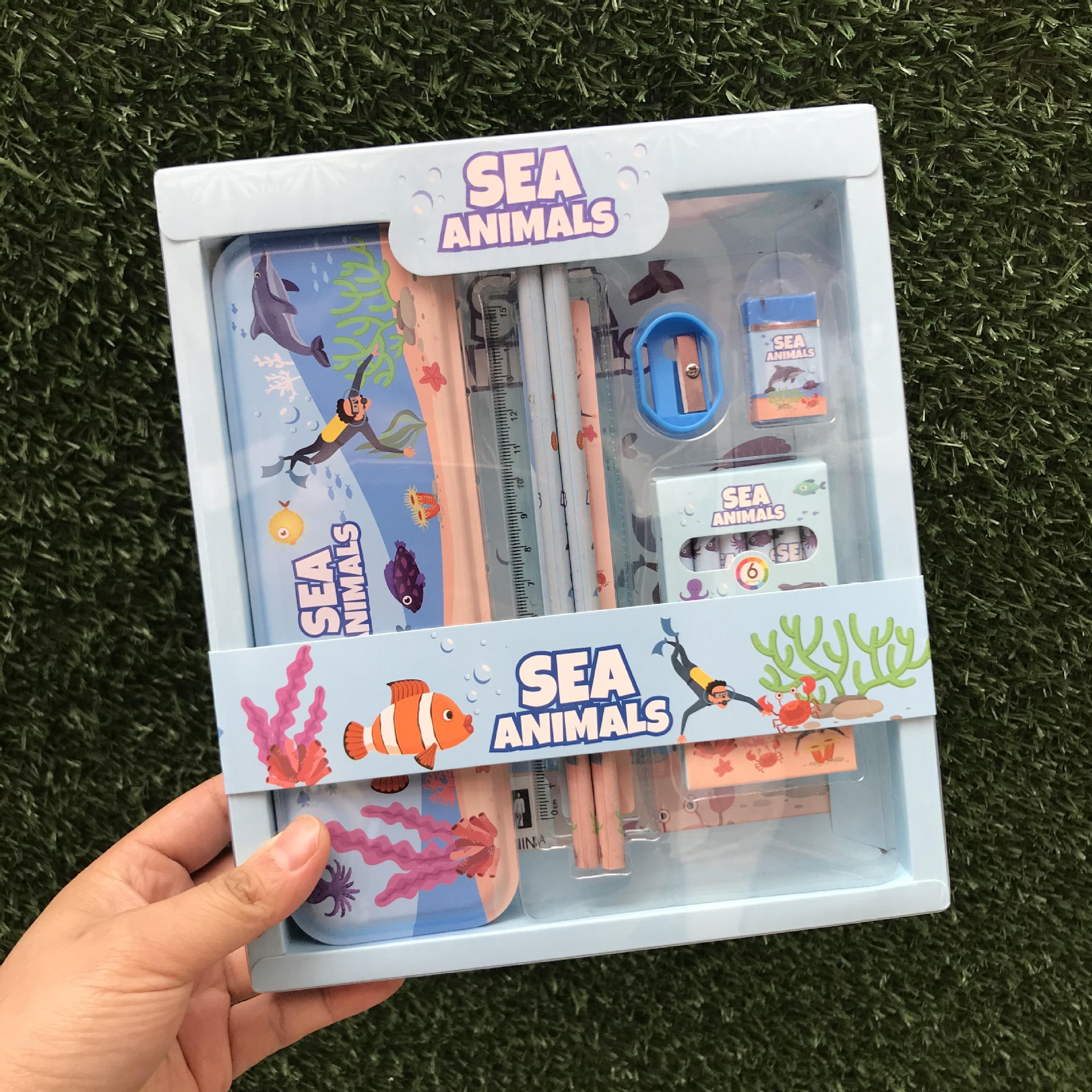 Children's Gift Student Stationery Set School Supplies Pencil Case Pencil Set Kindergarten Gift Animal