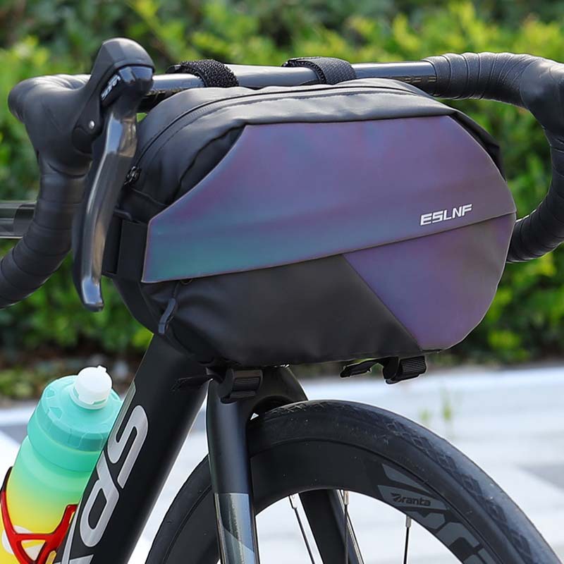 eslnf户外运动大容量挎包自行车宝公路车山地车反光防水车首包
