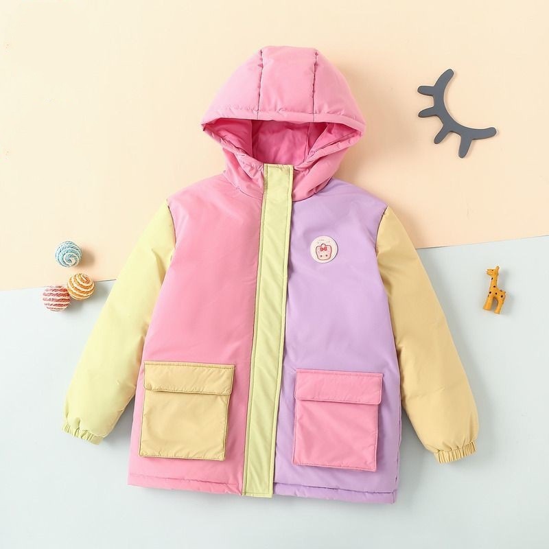 反季清仓女童羽绒服冬新款儿童中小童宝宝加厚保暖白鸭绒外套特价