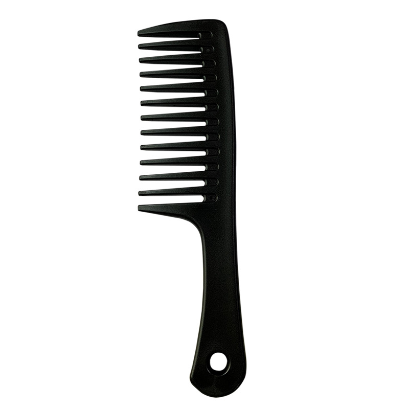 Spot Frosted Super Large Tooth Comb Curly Hair without Knotting Wide-Tooth Comb Wet and Dry Dual-Use Shampoo Comb Who