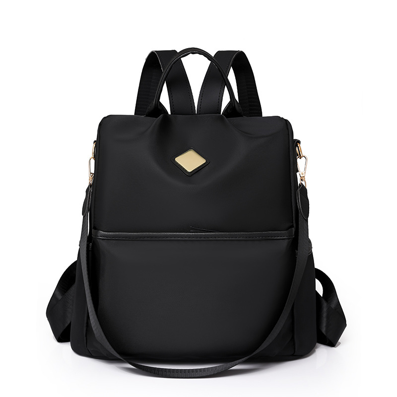 Foreign Trade Wholesale 2024 New Contrast Color Women's Backpack Fashion Portable Outdoor Mummy Bag