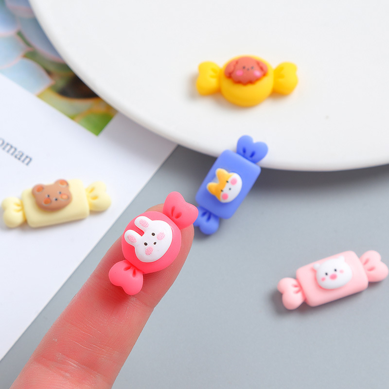 Cartoon Cute Animal Toffee DIY Cream Glue Phone Case Material Package Handmade Hair Accessories Resin Accessories