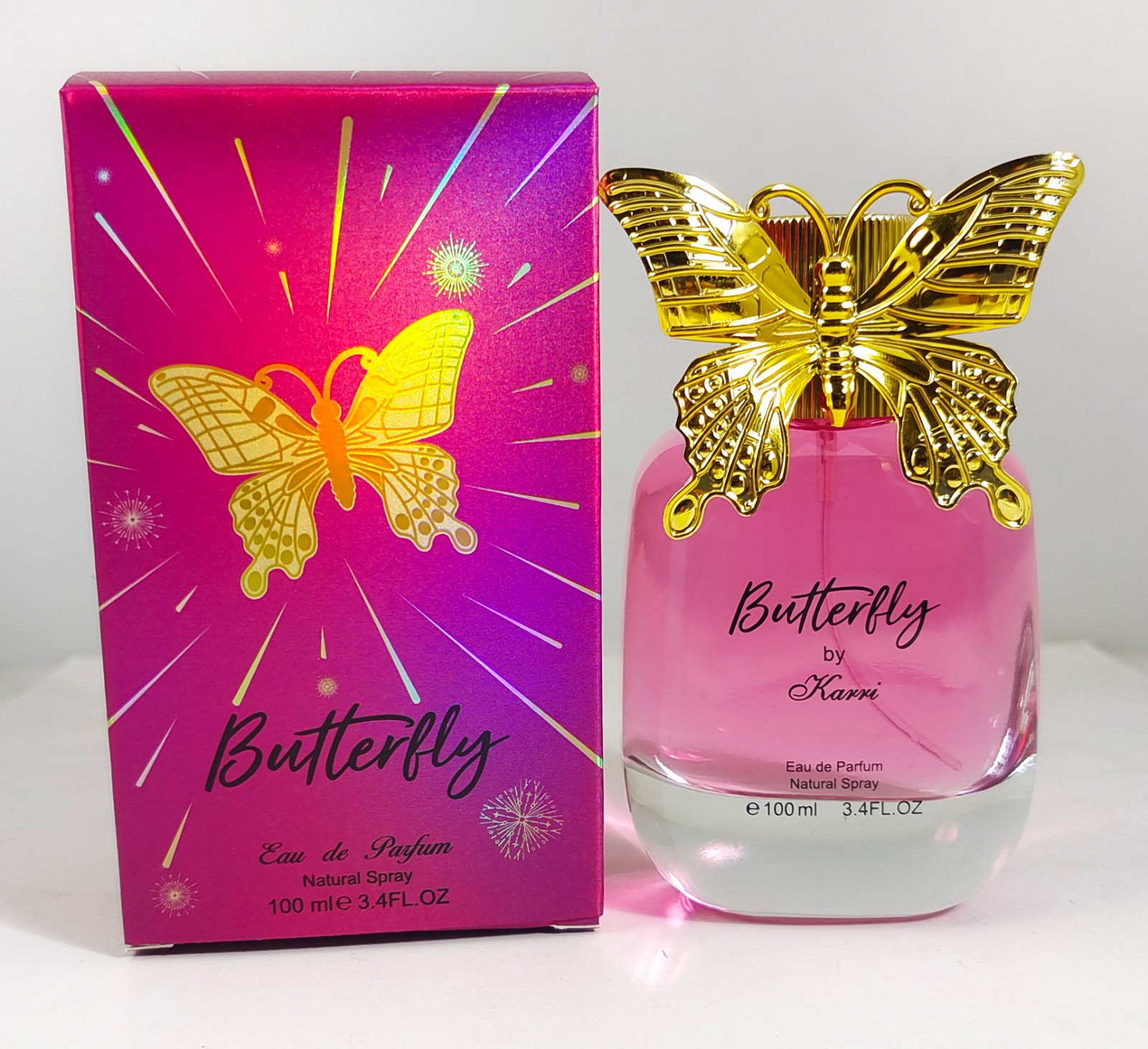 Exclusive for Cross-Border Butterfly Perfume for Women Bowknot Fresh Romantic Floral and Fruity Lasting Fragrance Eau De Toilette