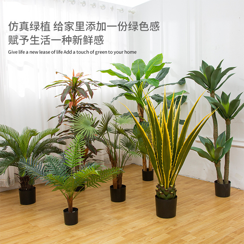 Imitative Tree Plant Large Ravenala Bonsai Indoor Domestic Ornaments Bird of Paradise Fake Trees Green Plant Bonsai
