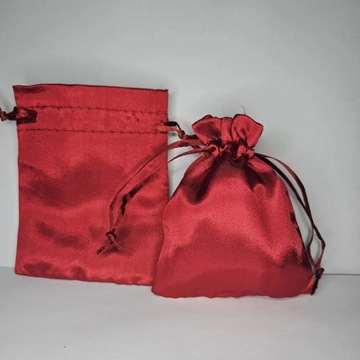 高档大红色丁布袋首饰饰品包装物件收纳韩国线厂家直供量大优惠