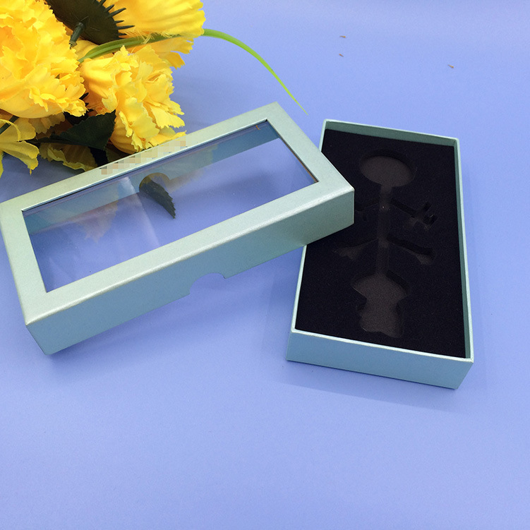 礼品包装盒厂家加工开窗天地盖钥匙盒子 定制饰品包装盒可印logo