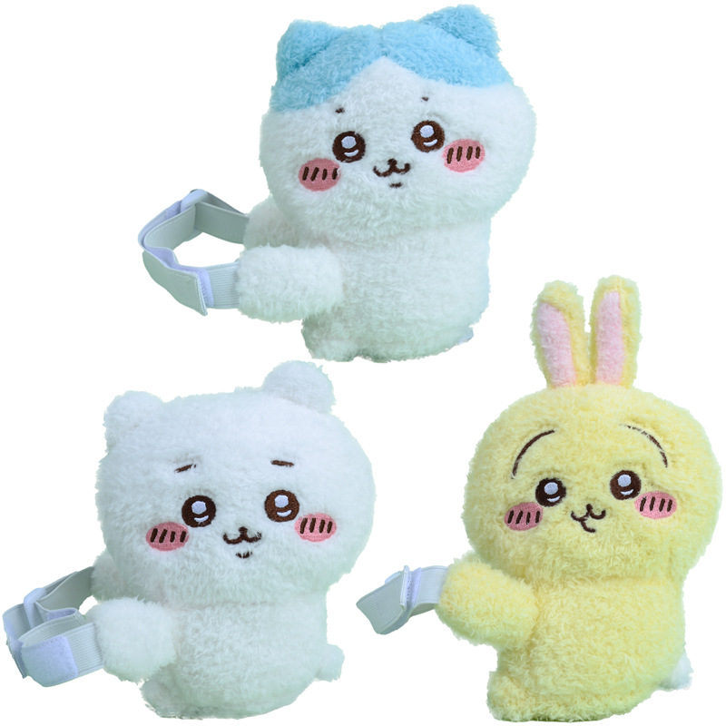 日系新款可爱自嘲熊系列吉伊卡哇小八乌萨奇毛绒玩具公仔窗帘夹带