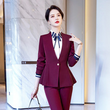 春装新款韩版职业装西服套装女士收腰型小西装酒店现货女文员工作