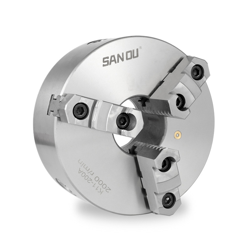 三爪自定心卡盘三鸥卡盘k11手动联动80 100 125 160 200 250 300