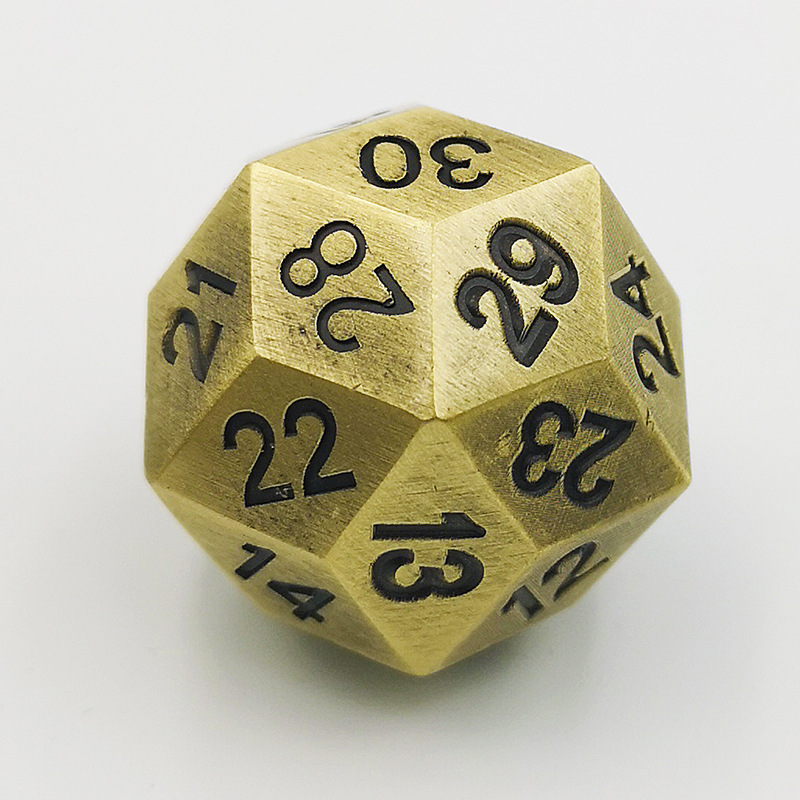 数字金属骰子