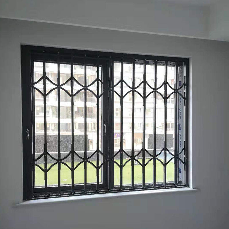 防盗窗铝合金折叠推拉拉闸门网室外阳台窗可伸缩新型护栏杆独立站