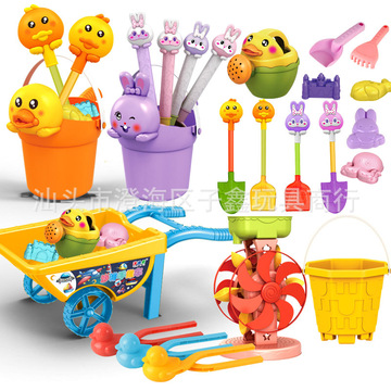 儿童沙滩铲子挖沙铲沙玩具宝宝男女孩海边玩沙子沙漏工具大号套装
