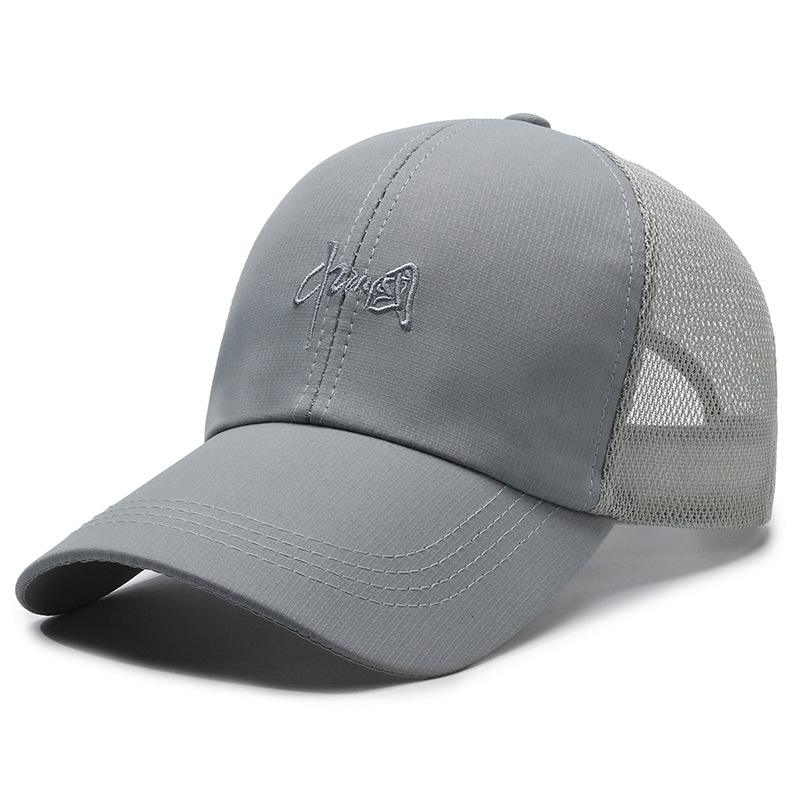 Spring Summer Mesh Hat Men's New Baseball Cap Breathable Quick-Drying Sun Hat Peaked Cap Female Outdoor Fishing Cap