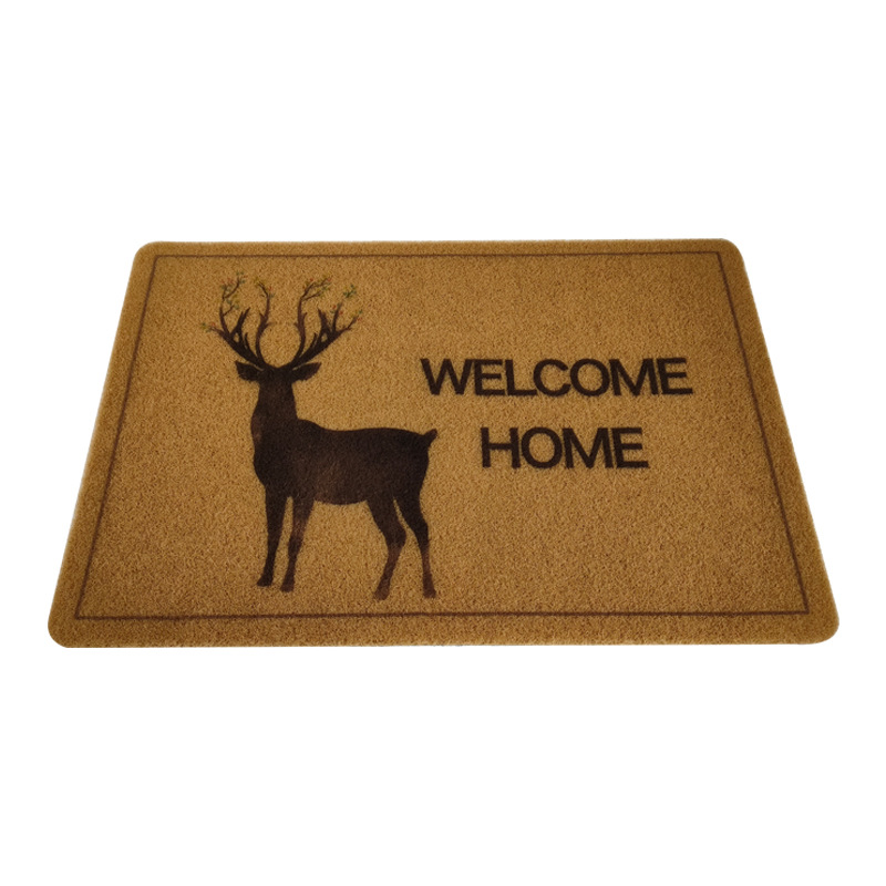 Imitation Coconut Palm Door Mat Hallway Non-Slip PVC Rubber Floor Mat Bathroom Non-Slip Mat Carpet Automobile Cushion Bathroom Non-Slip Mat