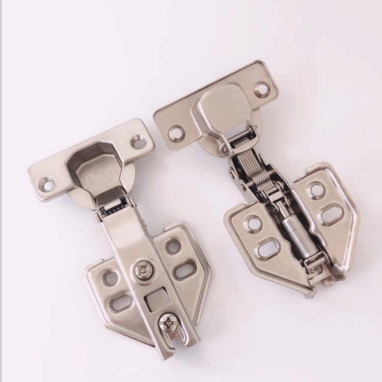 橱柜铁锰钢浅杯开尾缓冲液压铰链 柜门加厚液压缓冲阻尼飞机合页