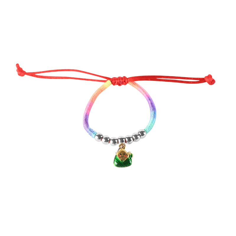 Dragon Boat Festival Colorful Rope Ethnic Style Bracelet Couple Bracelet Ornament Children's Zongzi Carrying Strap Hand-Woven Red Rope String