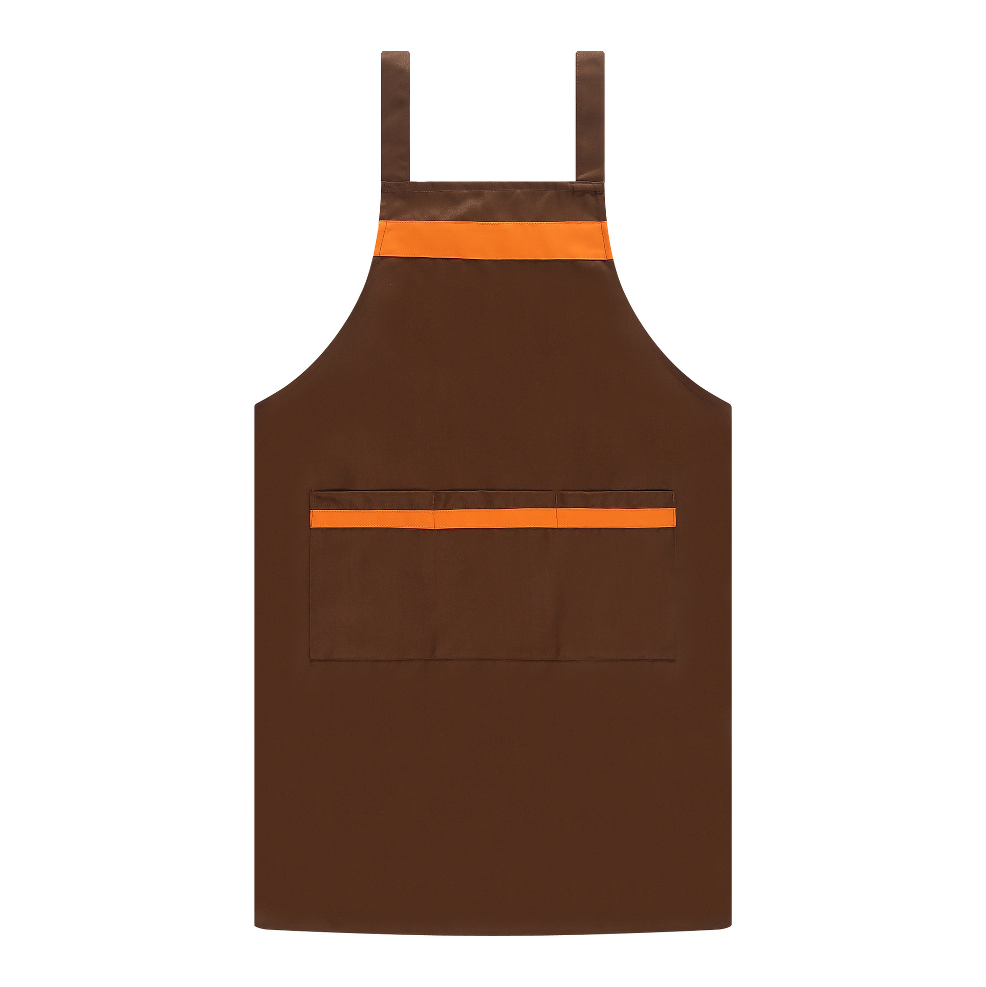 广告围裙h型配色围裙厨房服务员超市围裙定制logo印字