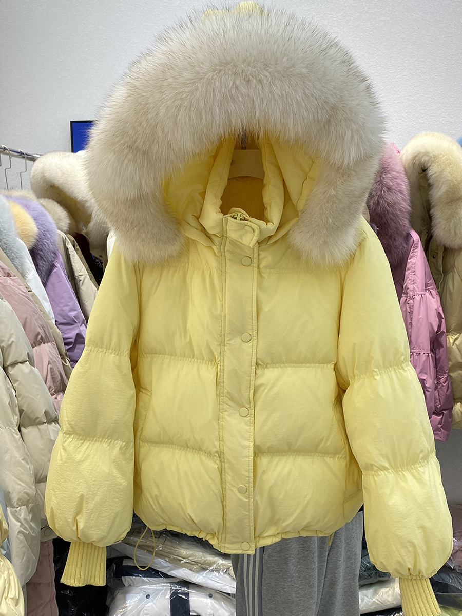 维伊品牌撤柜女装批发杂款清货剪标小个子短款羽绒服批发加厚外套