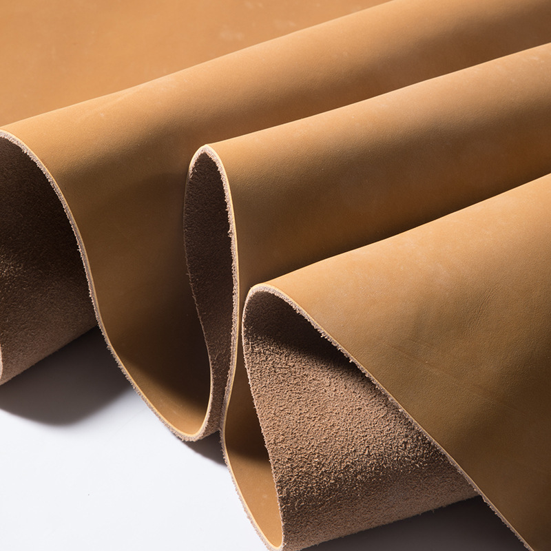 牛皮仿疯马皮双色二层牛皮复古疯马牛皮加厚二层皮现货