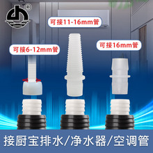 净水器排水空调排水管厨宝排水通用型硅胶接头