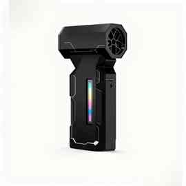 跨境新品2025暴力风扇小型手持充电迷你超强风高速暴力涡轮风扇