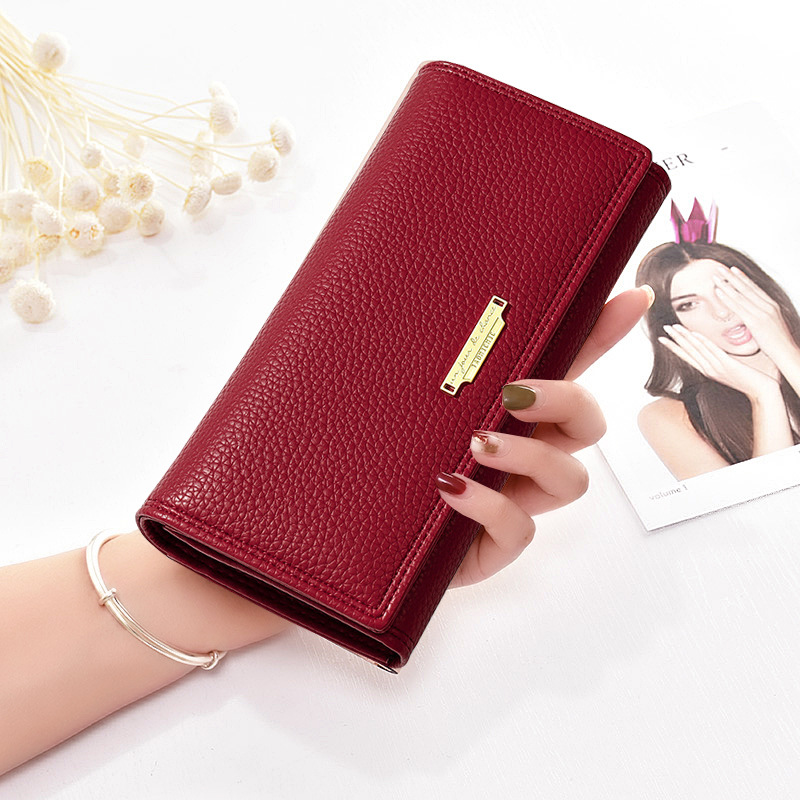 女士钱包女长款手包2020新款软皮潮简约多功能钱夹皮夹子[订货]