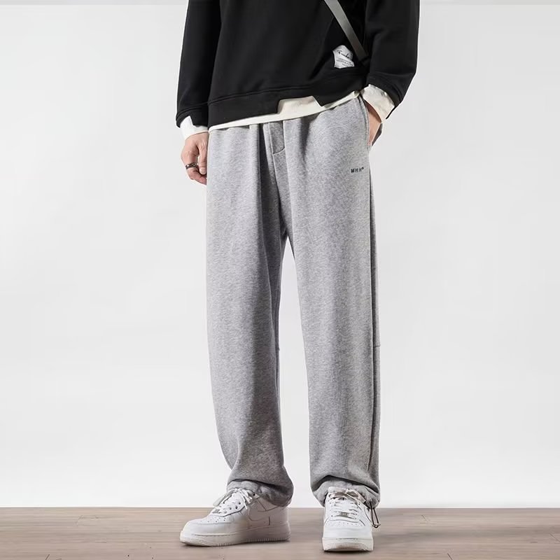 2024 Sweatpants Spring and Autumn Sports Pants Men's Drawstring Knitted Trousers Loose Ankle-Tied Casual Trousers Basketball Shorts Men's and Women's