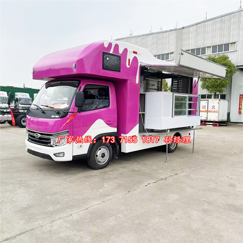 多功能小吃车 冷饮车 快餐车厂家直供移动餐饮车的特点优势与门面相比