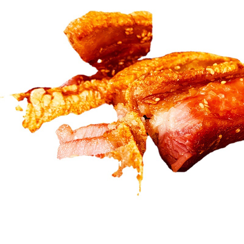 脆皮五花肉网红烤肉即食熟食网红休闲零食小吃追剧特产烤乳猪代发