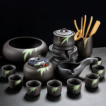 紫砂茶具套装家用简约半全自动石磨陶瓷懒人冲泡茶器功夫茶杯防烫