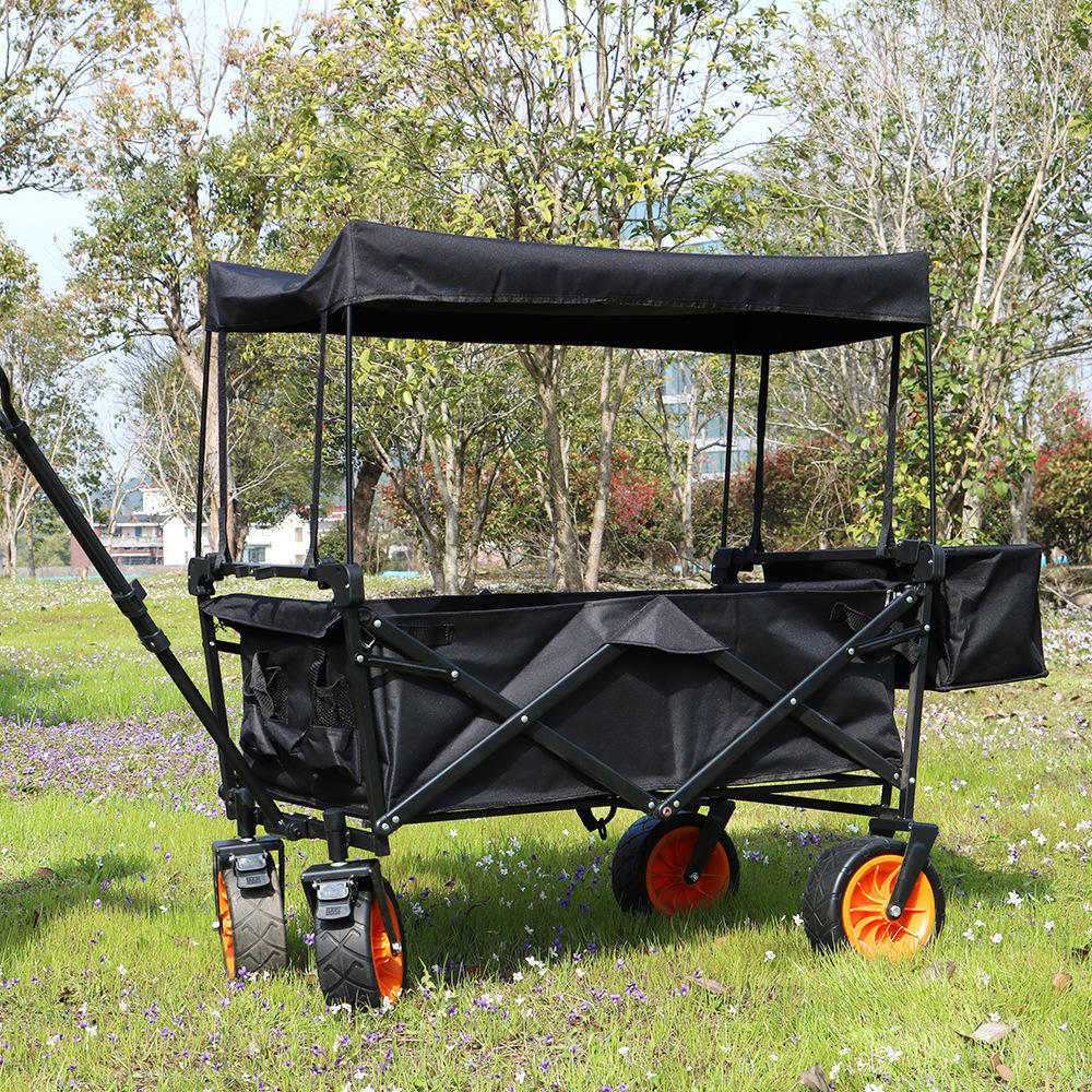带轴承户外营地折叠车野营车家用购物车可折叠收纳车户外小推车