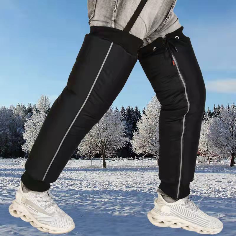 护膝电动车摩托车防寒保暖拉链护膝盖护腿男女士骑车老年人护膝冬