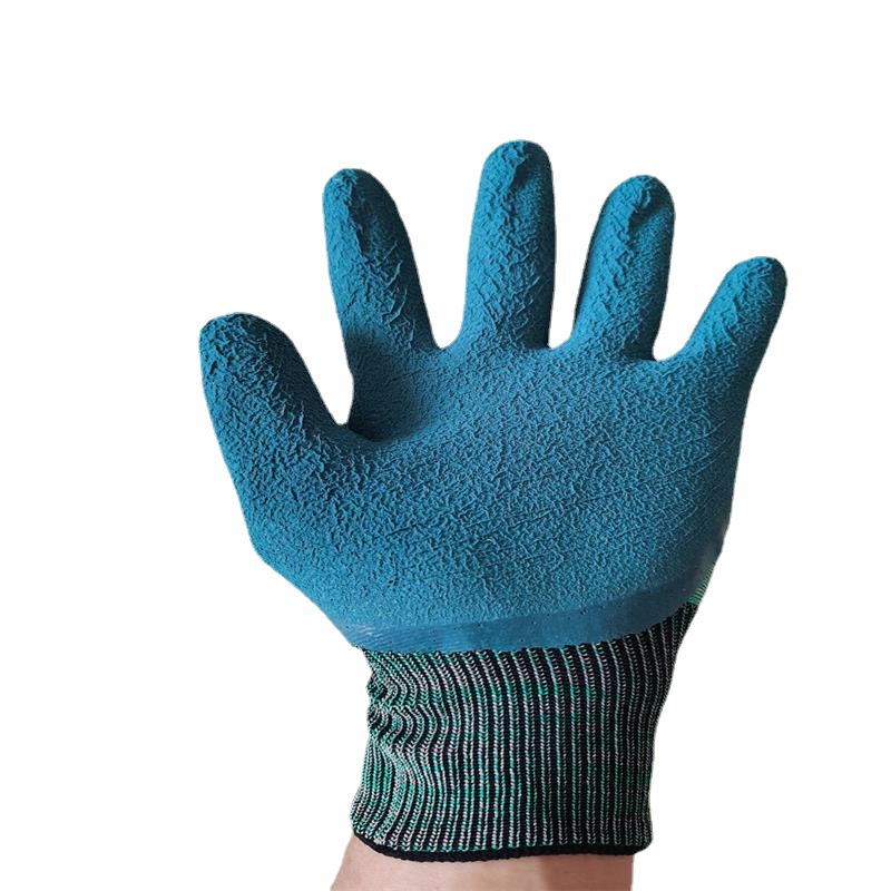 浸胶手套耐磨轮胎手套半胶橡胶防滑手套工地干活防护挂胶劳保手套