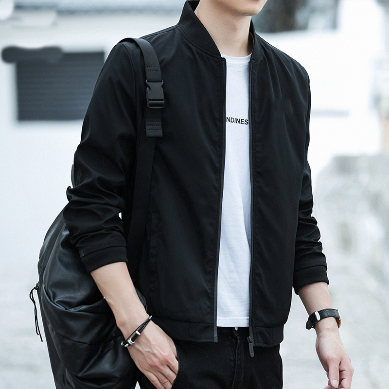 春秋男士外套韩版青年棒球服休闲百搭上衣夹克衫男装潮流大码外套