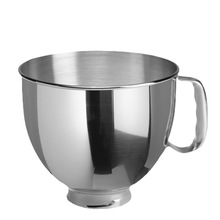 kitchen aid 配件厨师机搅拌锅凯膳怡适配4.5QT/5QT不锈钢和面碗