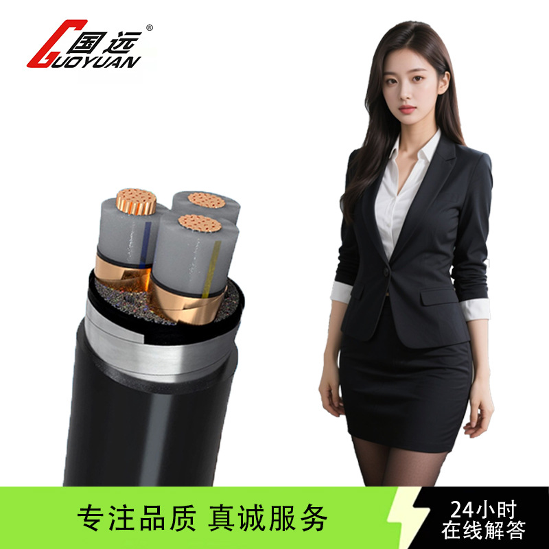 YJV国标纯铜电缆线工程电力阻燃防水铜芯电缆聚氯乙烯绝缘电缆线