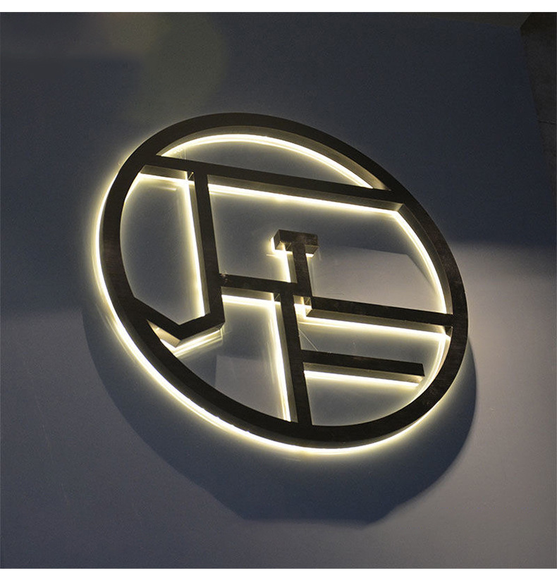 背发光字 不锈钢迷你发光字led广告标识字牌背发光水晶字招牌制作