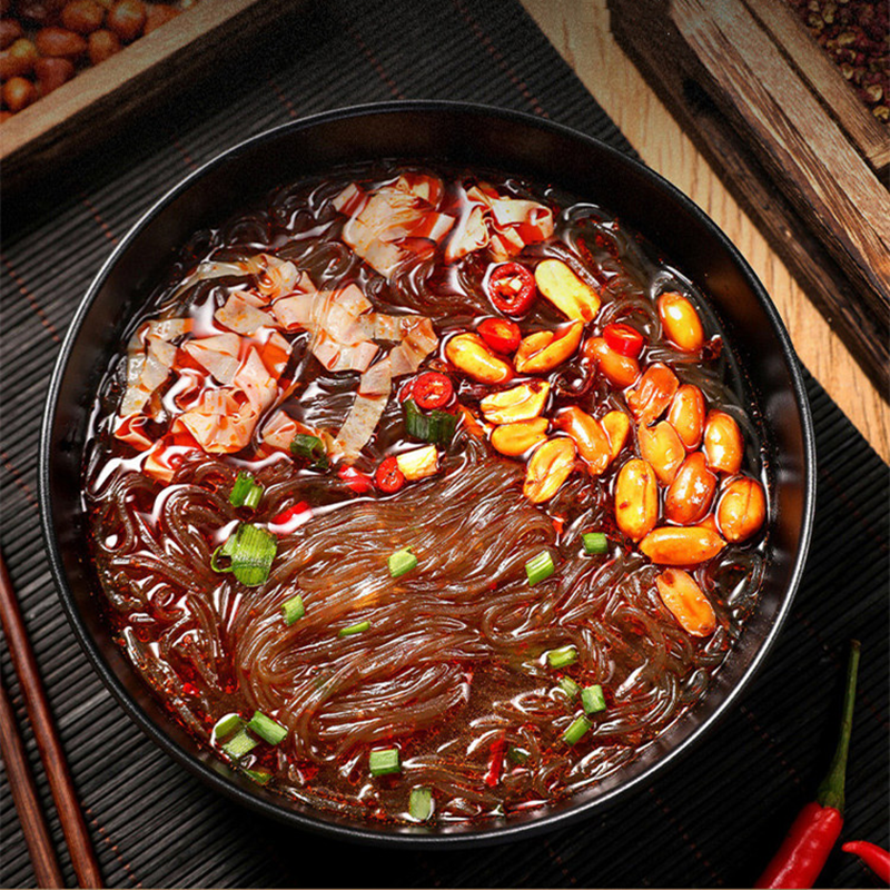 贵州陈薯酸辣粉美味酸辣粉旗舰店红薯粉桶装爆网红商用冲泡速食款